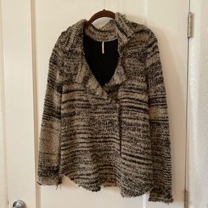 Free People Sherpa Jacket Boho Brown Cardigan
